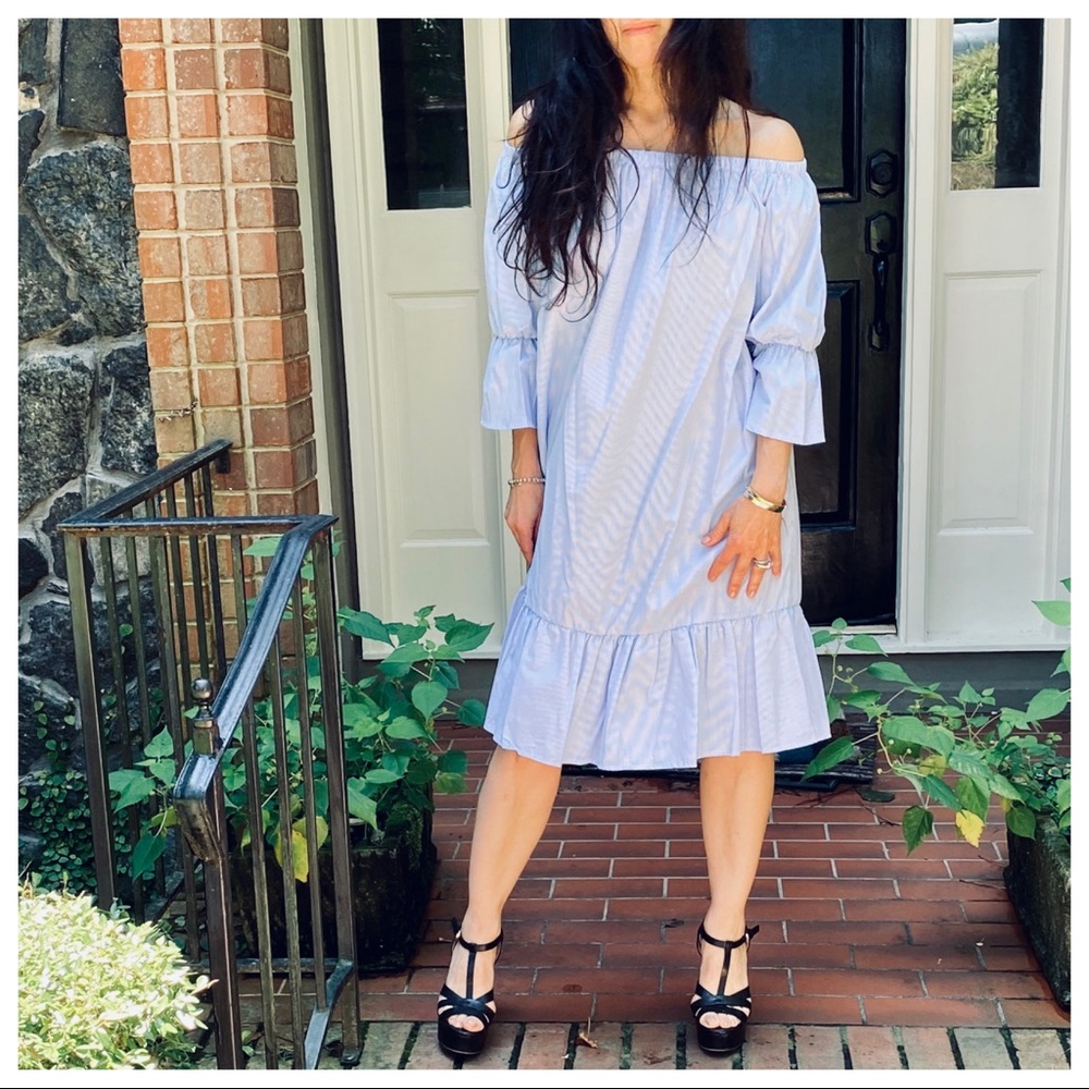 BOHO CHIC OFF THE SHOULDER TUNIC DRESS - Picture 12 of 14